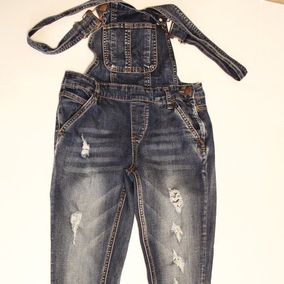 Old Navy Skinny Legs Dollhouse 1 Overalls Jean - Picture 1 of 10